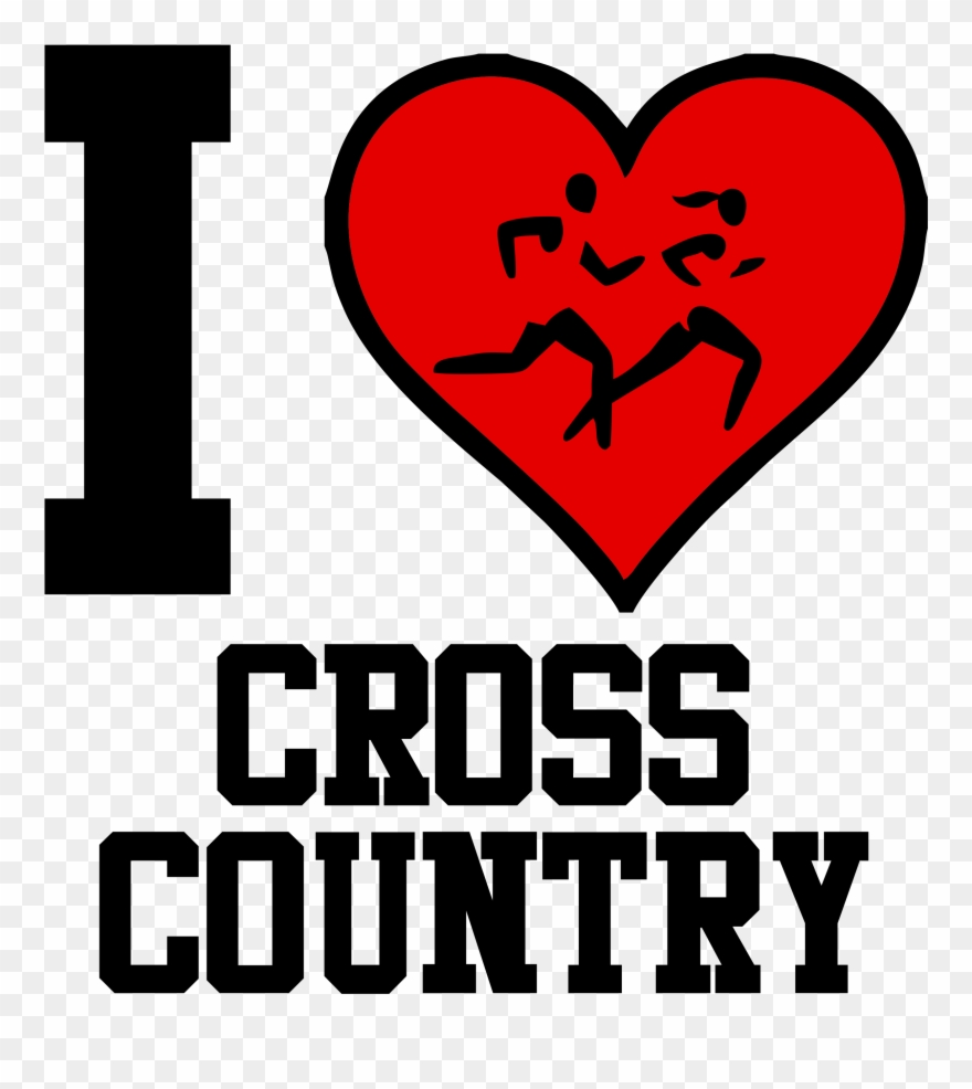 I Love Cross Country T-shirt - Cross Country Clipart
