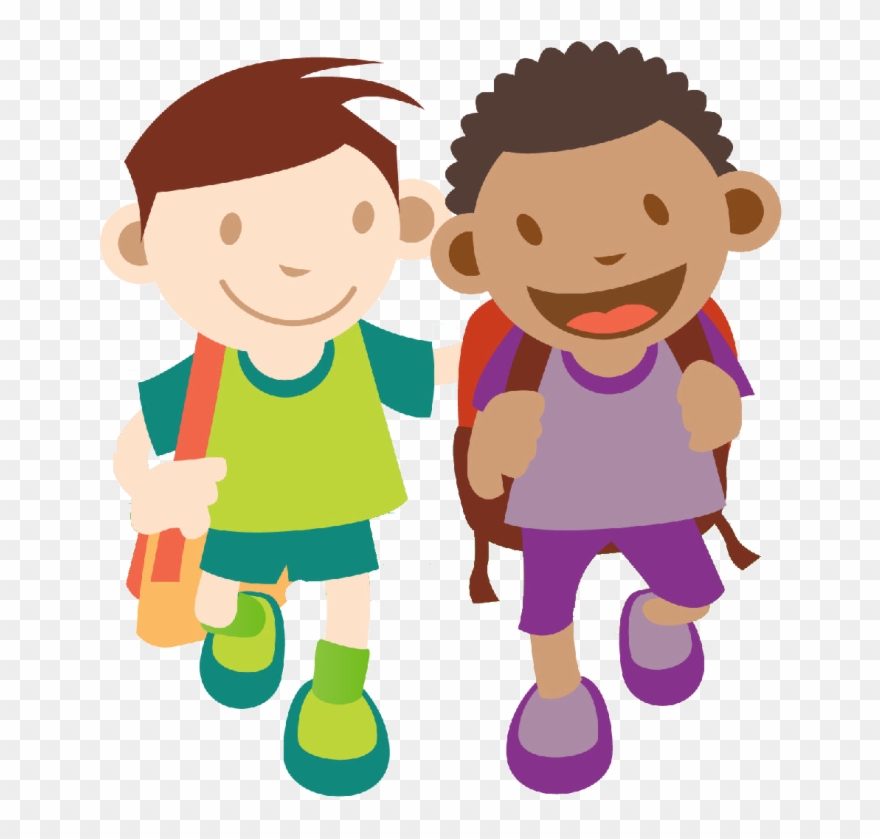 Clipart Of Walking, Maintains And Foot With - School - Png Download