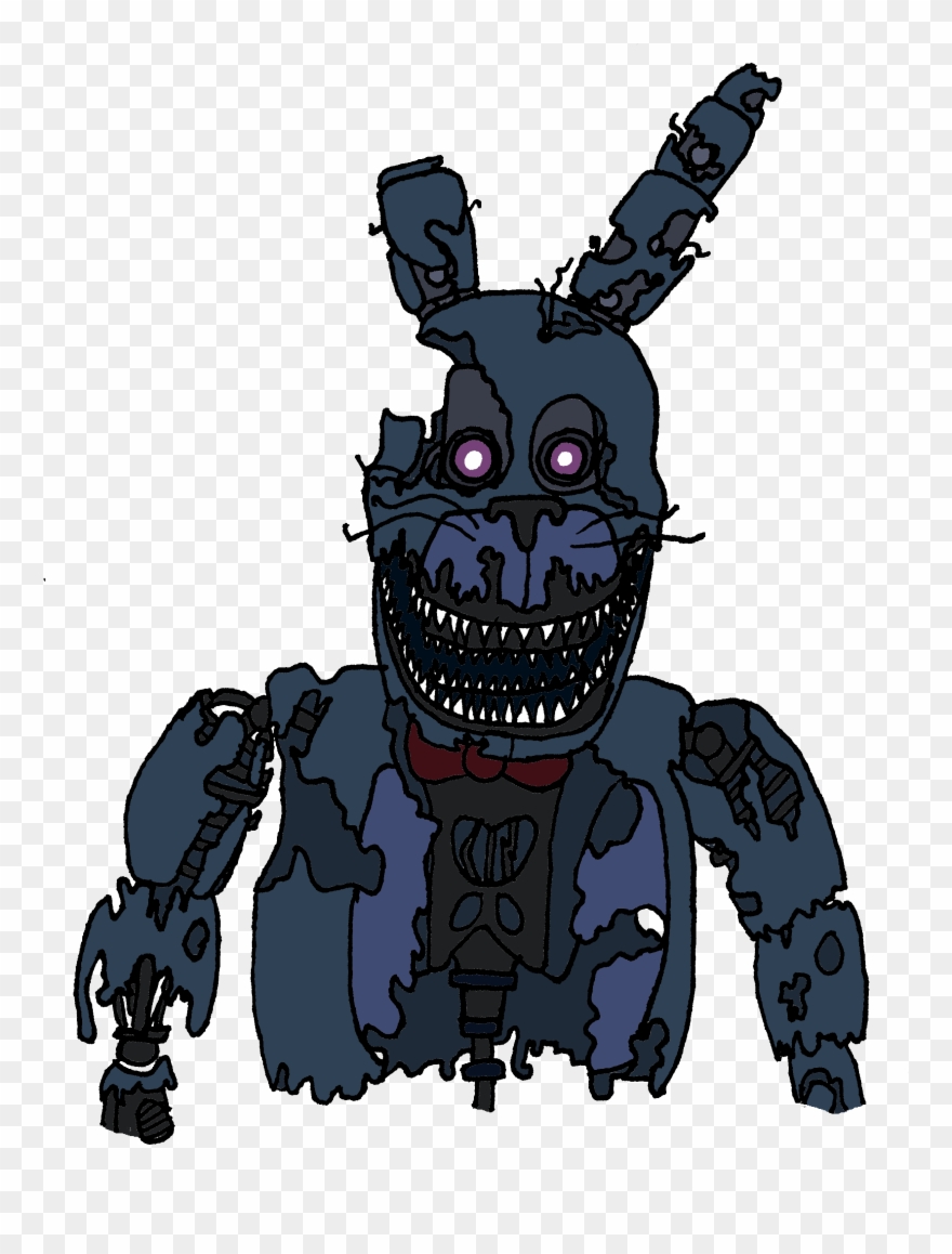 Fangamecolored Nightmare Bonnie Boss Art For Me Fangame - Cartoon Clipart