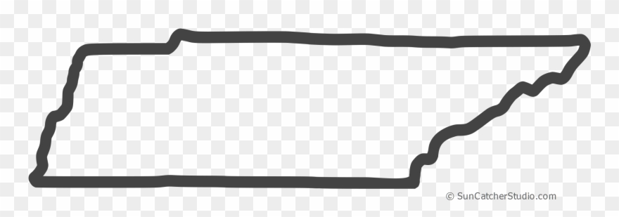 Free Tennessee Outline With Home On Border, Cricut Clipart