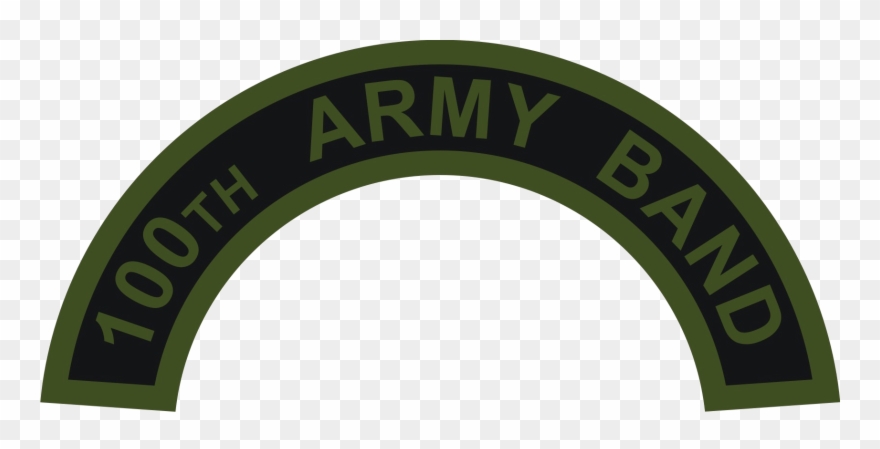 Us Army Reserve 100th Army Band Tab - Circle Clipart