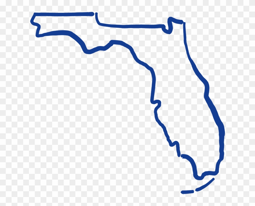 Florida Map Outline Clipart