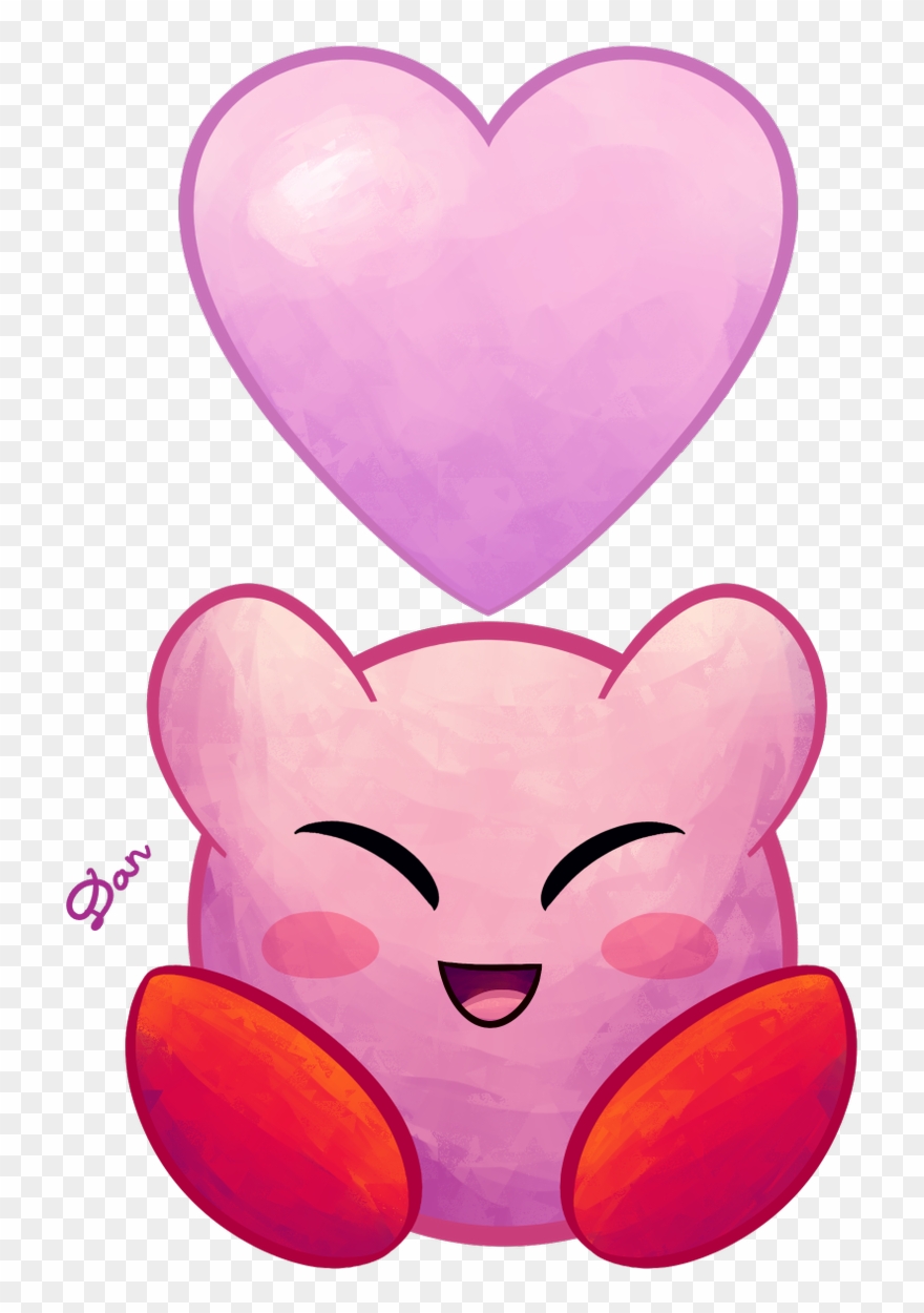 Leftright - Kirby Heart Transparent Clipart