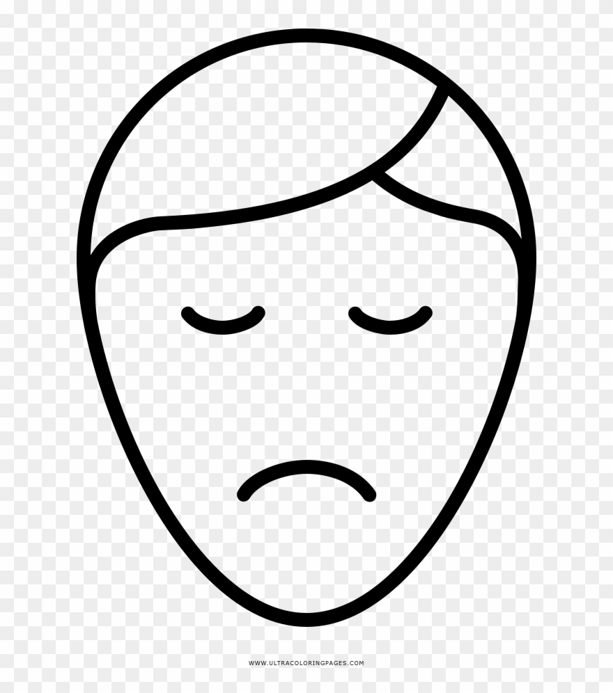 Embarrassed Coloring Page - Line Art Clipart
