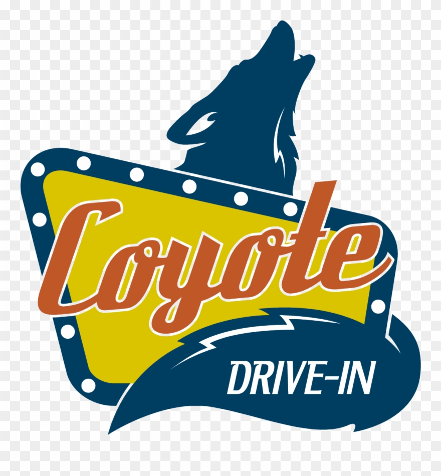 Logo Updated Colors - Coyote Drive In Logo Clipart