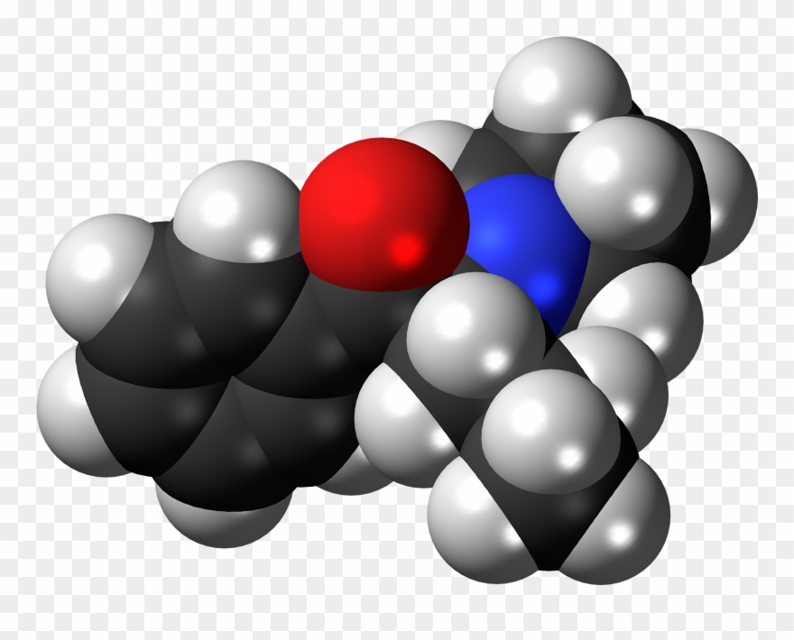 Alpha-pvp Molecule Spacefill - Illustration Clipart