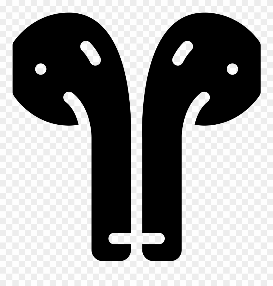 Number Font Clipart - Airpods Значок - Png Download