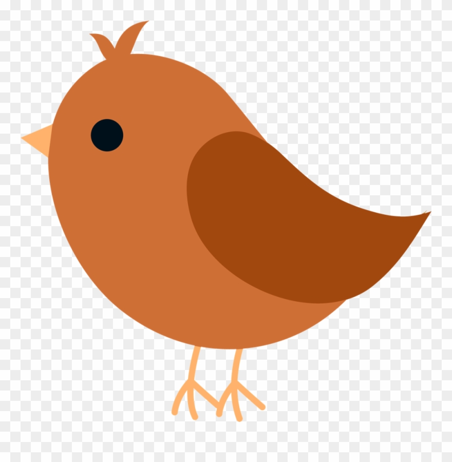 Orange Cartoon Bird Clipart
