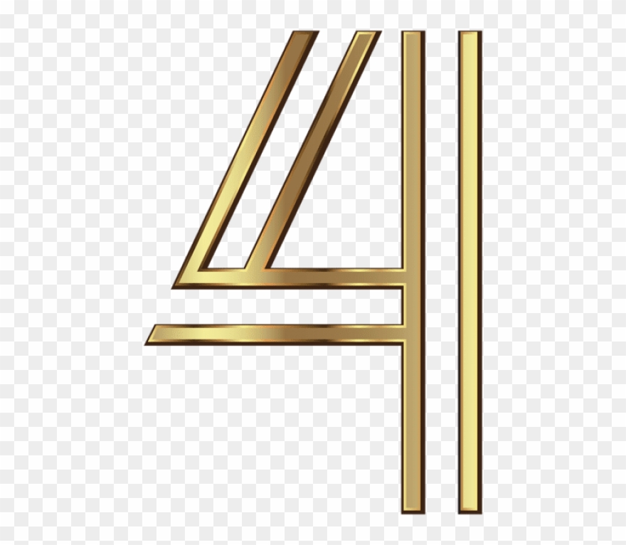 Free Png Download Number Four Golden Clipart Png Photo - Wood Transparent Png