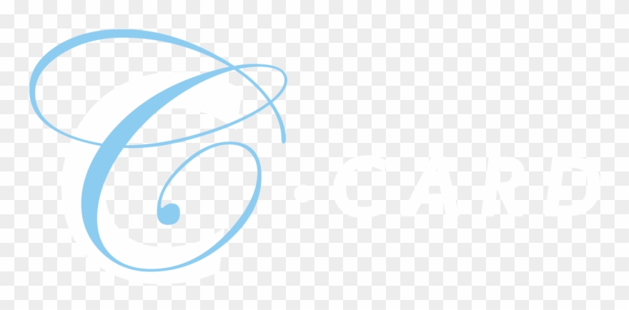 C Card Feb18 Lettering White - Circle Clipart