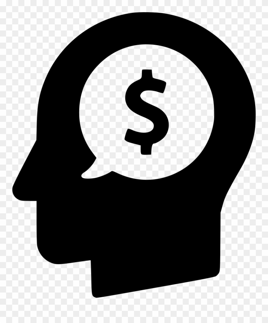 Money Head Finance Dollar Idea Opportunity Svg Png - Money Head Icon Png Clipart