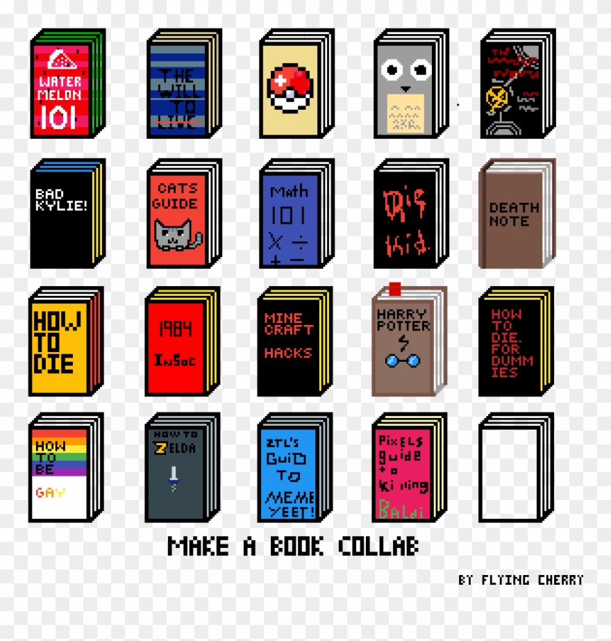 Pixels Guide To Killing Baldi - Book Clipart