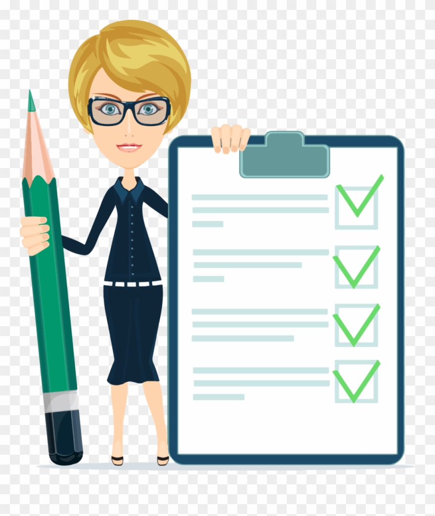 Assessment - Teacher Checking Clip Art - Png Download