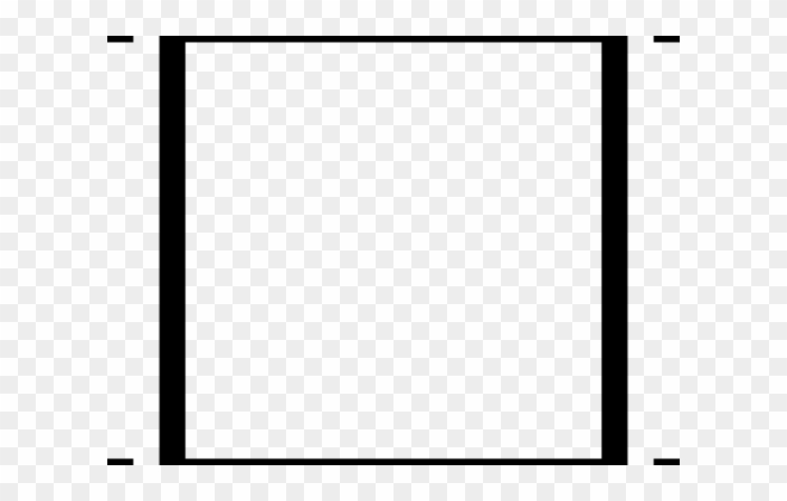 Squares Clipart Black Square Frame - Monochrome - Png Download