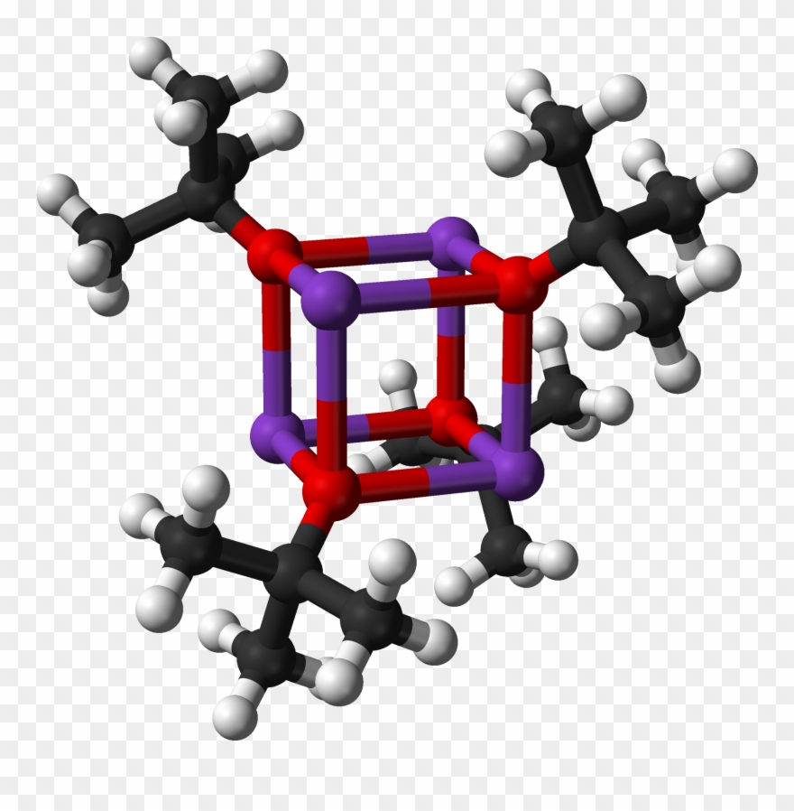 Potassium Tert Butoxide Cubane Tetramer From Xtal 1991 Clipart