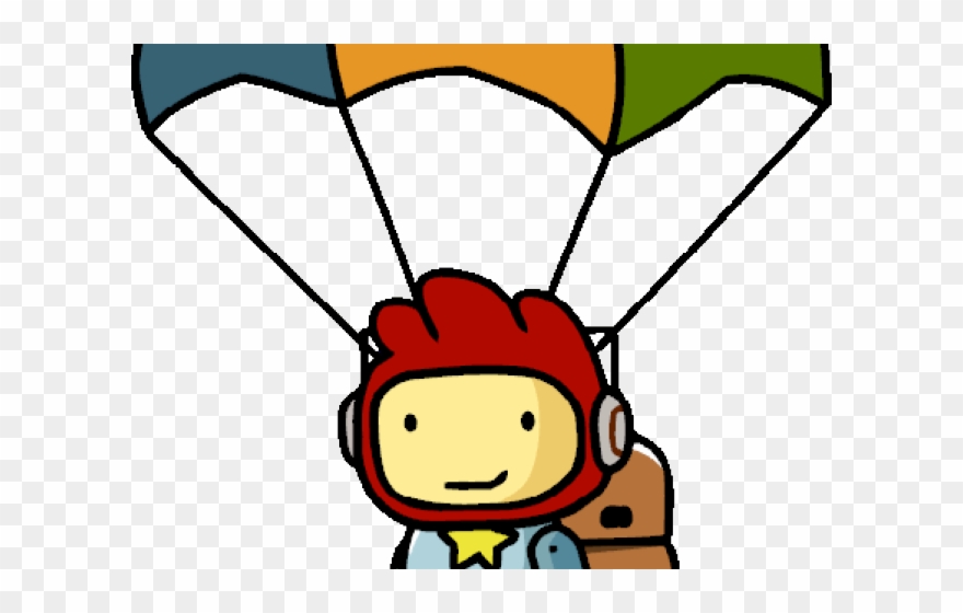 Parachute Clipart - Scribblenauts Unlimited Maxwell - Png Download