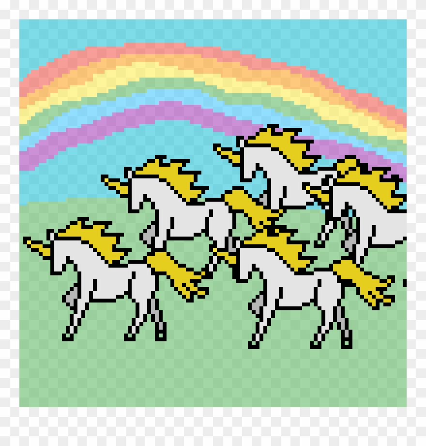 Unicorn Stampede - Mane Clipart