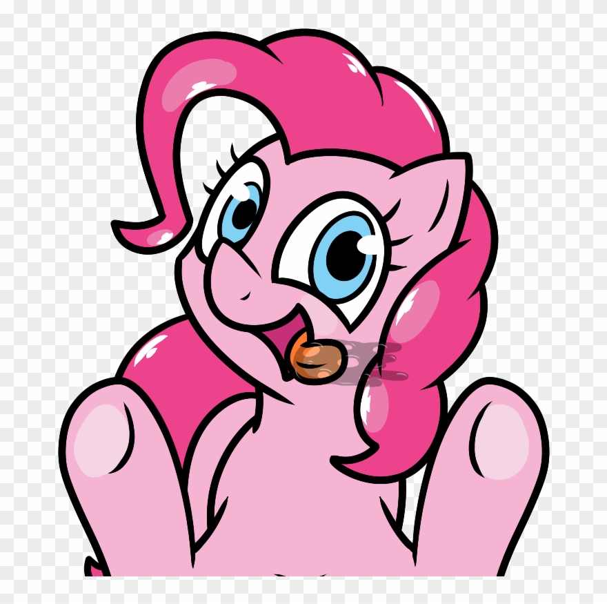 Pokefound, Licking, Pinkie Pie, Pony, Safe, Simple - Cartoon Clipart