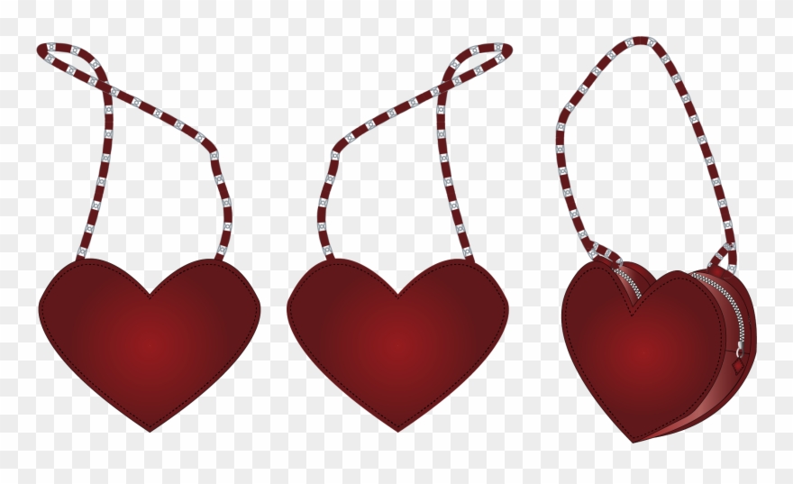 Multi Viewpoint Technical Flat Sketches Of Two Heart - Graff Emerald And Diamond Necklace Clipart