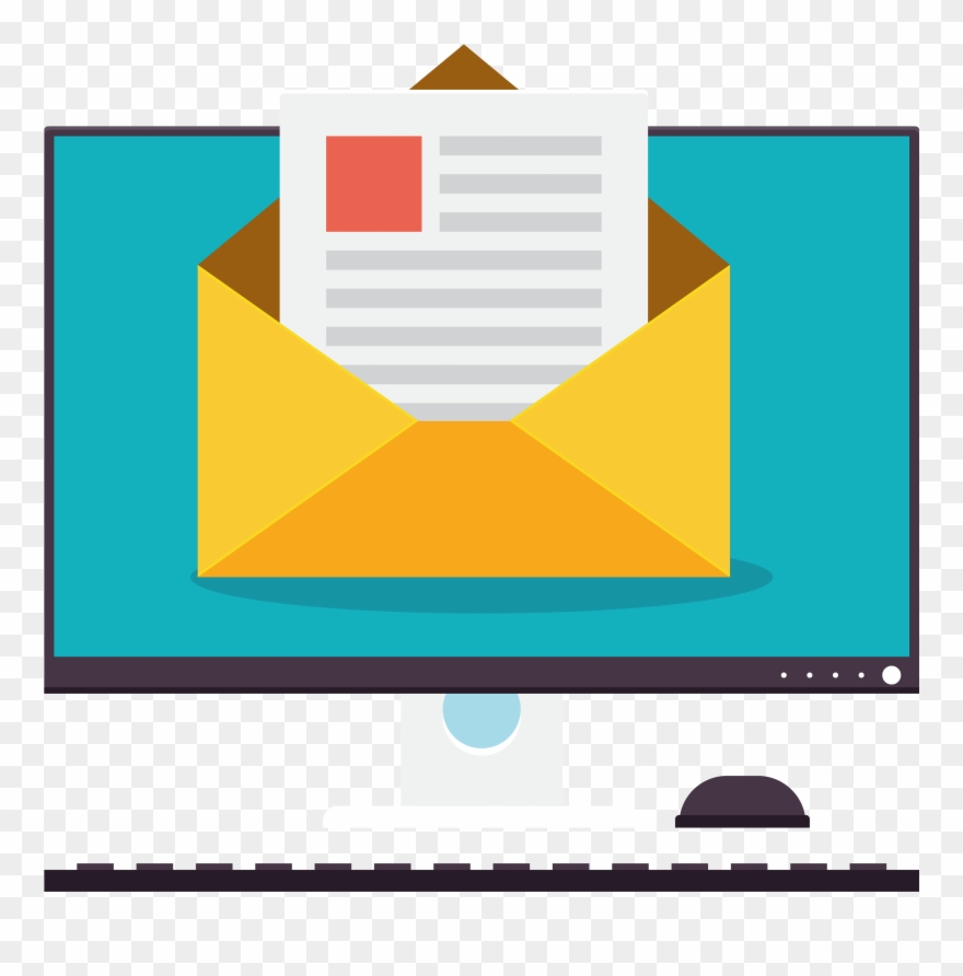 Advertisement Clipart Computer Class - Email Marketing - Png Download