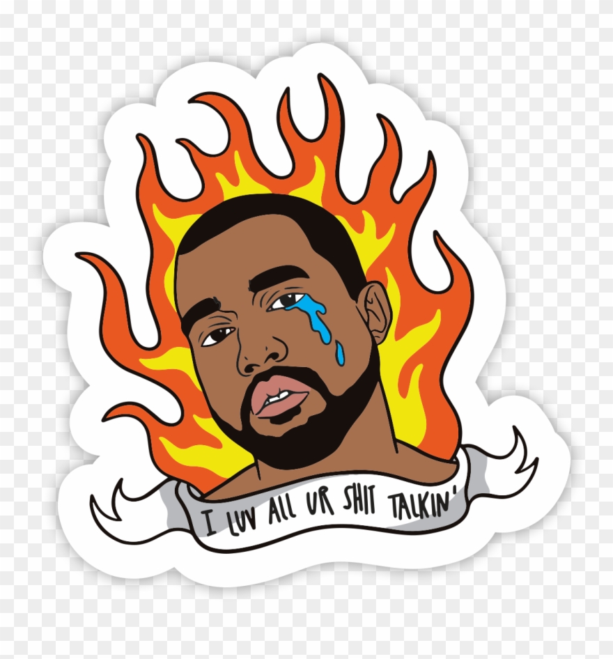 I Love All Ur Shit Talkin' Sticker Clipart