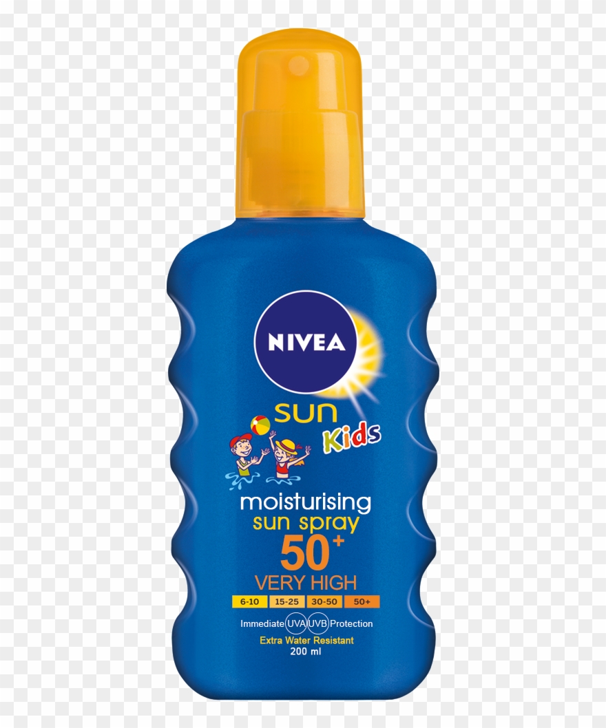 Kid's Coloured Sun Spray - Nivea Sunblock For Kids Clipart