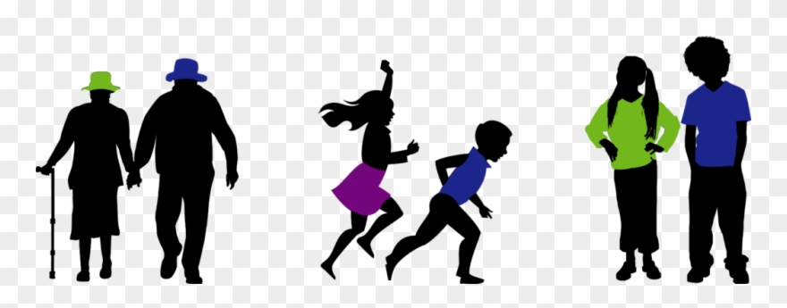 We Support Elderly Populations, In The Areas Of Health - Grandma And Grandpa Silhouette Clipart