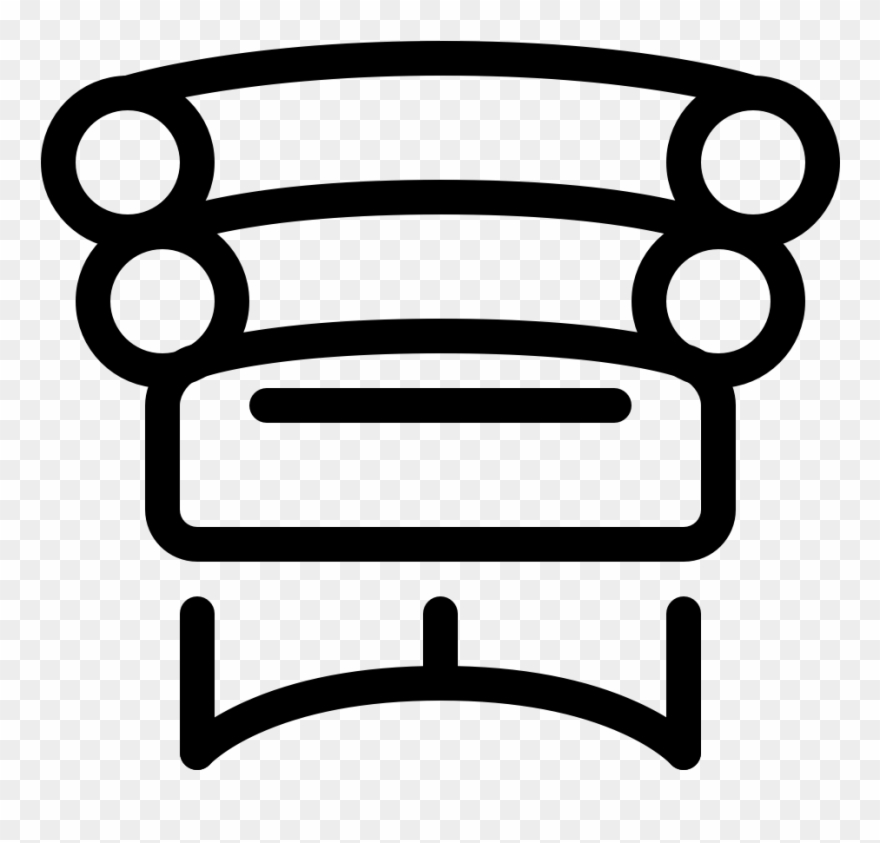 Room Livingroom Armchair Gray - Chair Clipart