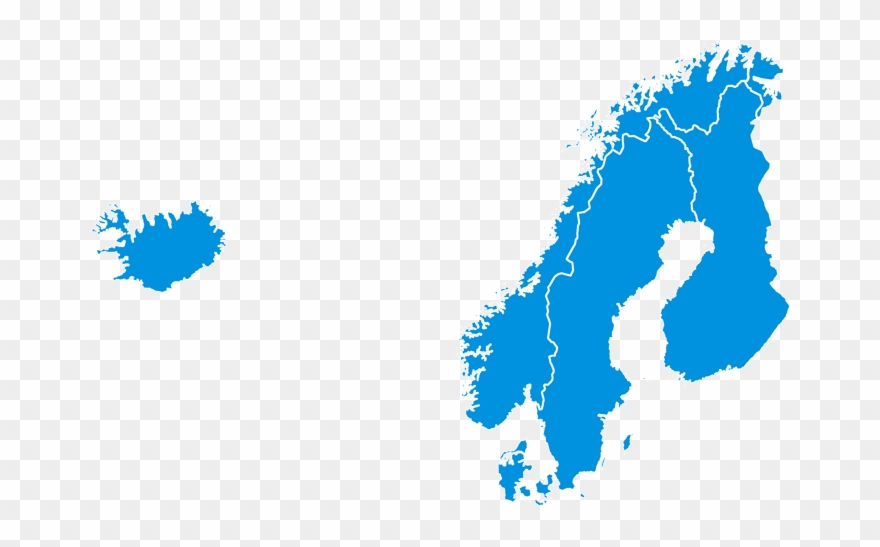 Nordic Countries - Europe Map Free Icon Clipart