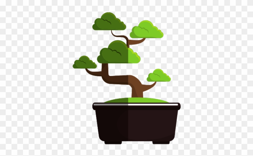 Bonsai Clipart Manggo - Vector Graphics - Png Download
