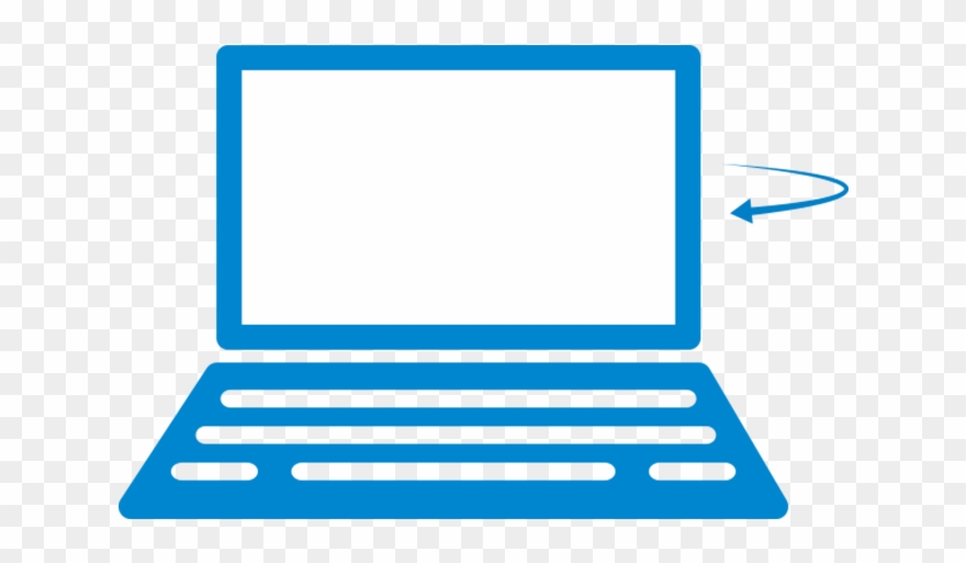 To Revert, Simply Spin The Screen Back Around Again, Clipart