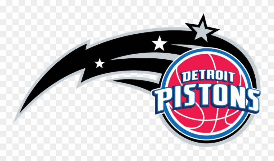 Detroit Pistons Followed - Emblem Clipart