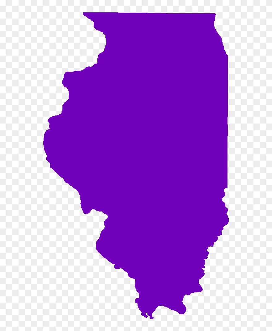 Illinois - Black Illinois Outline Clipart