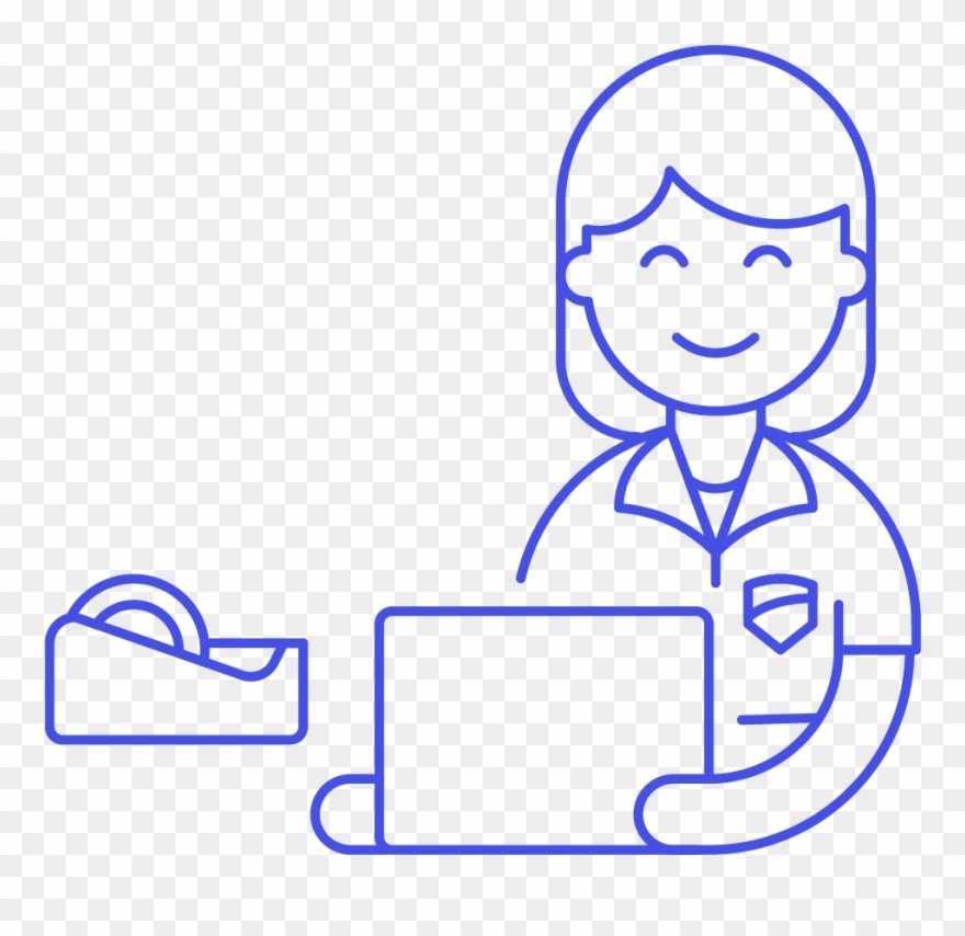 31 Mailman Female Caucasian - Cartoon Clipart