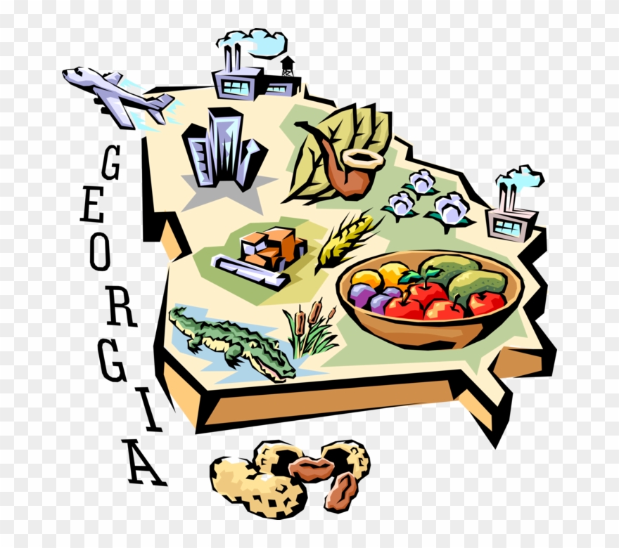 More In Same Style Group - Georgia State Geographical Features Clipart