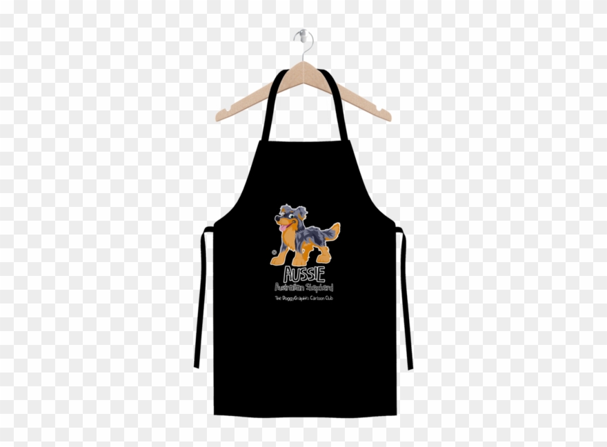 Australian Shepherd Cartoon Club ﻿ - Apron Clipart