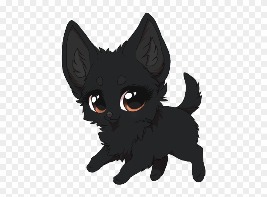 Australian-kelpie Female Black - Cat Yawns Clipart