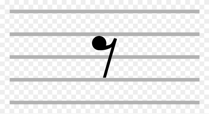 An Eighth Rest Is Half Of Quarter Rest Note In Terms Clipart