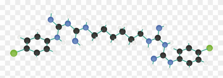 Linea Clorexidina - Chlorhexidine Molecule Clipart