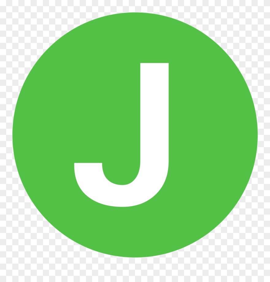 Joan M - Rateabiz - J Icon In Circle Clipart