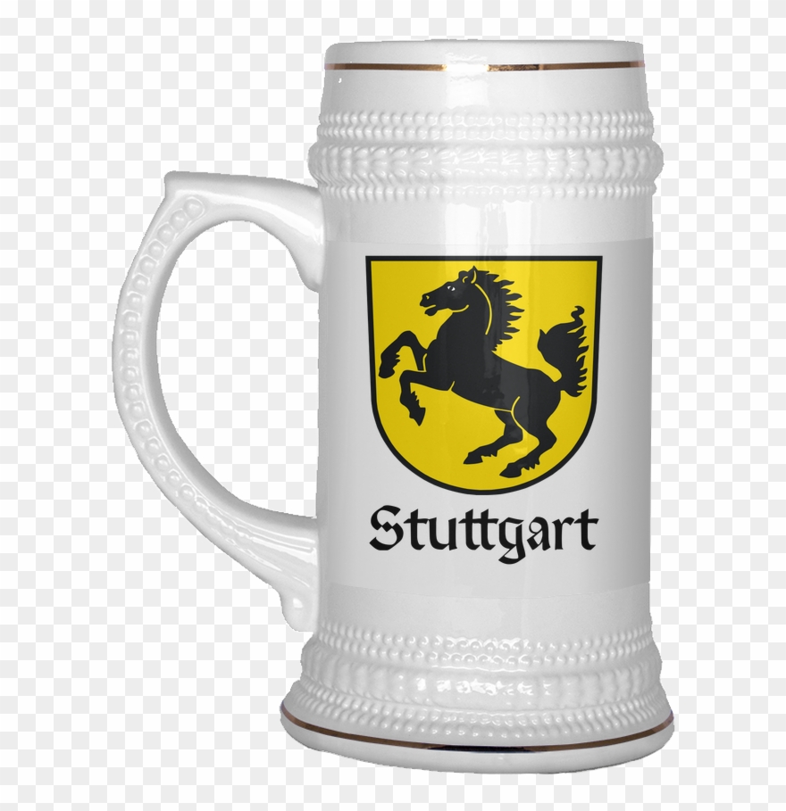 Stuttgart Beer Stein - Funny Beer Mug Clipart