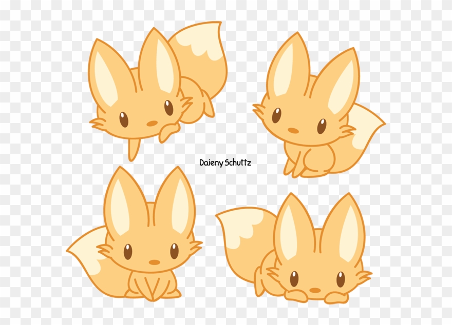 Cute Fox By Daieny - Cute Fox Character Clipart