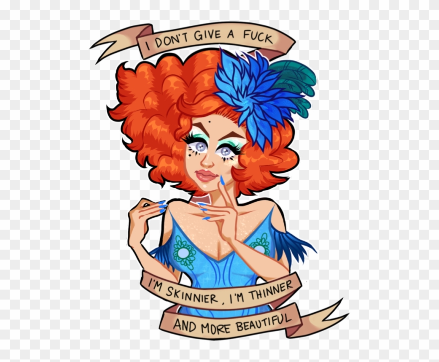 Aja Club Kids, Drag Queens, Rupaul - Cartoon Clipart