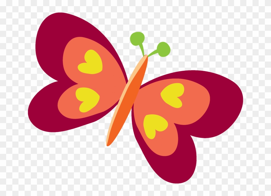 Kupukupu Kartun Png - Gambar Kupu Kupu Kartun Clipart