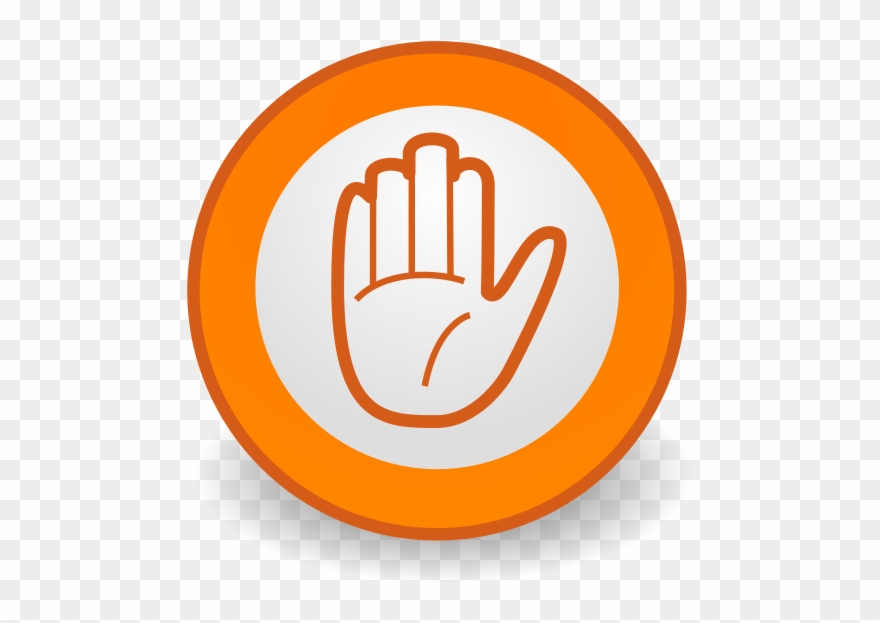 Commons Emblem Hand Orange - Texting And Driving At&t Clipart