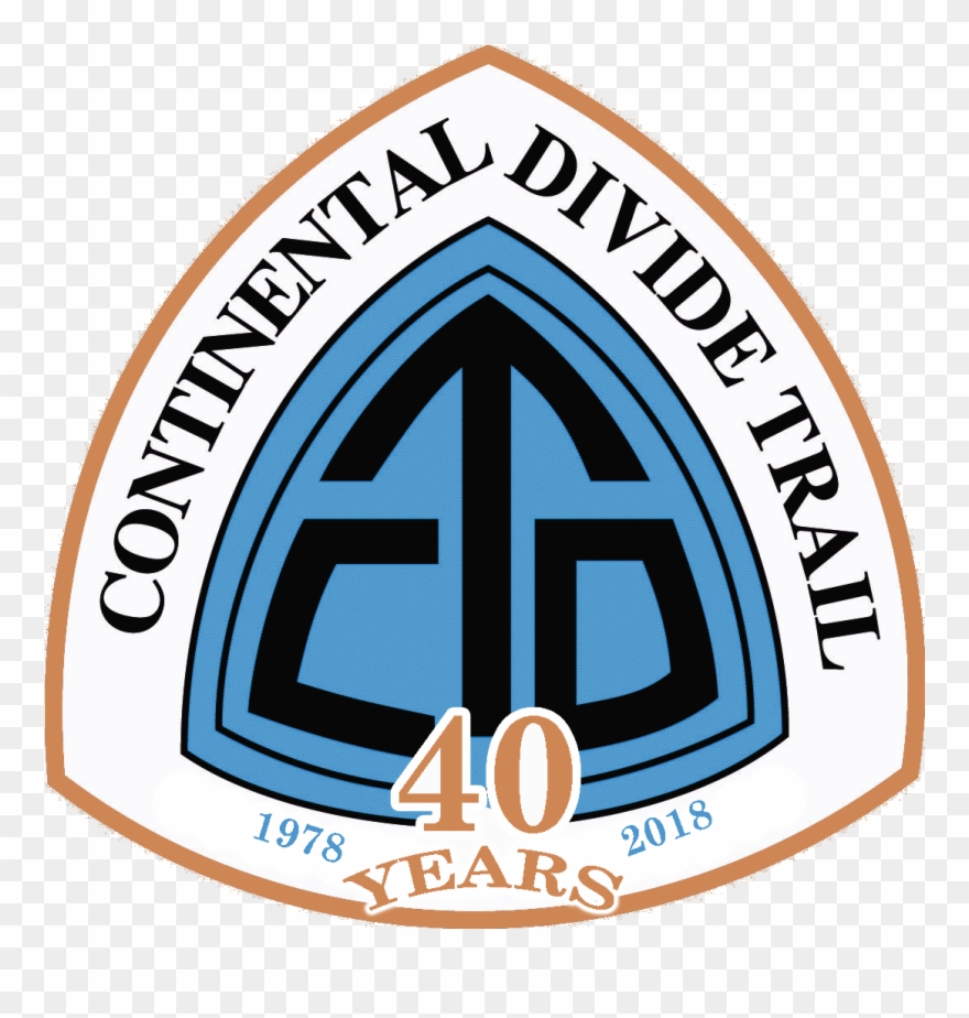 40th Anniversary Logo - Continental Divide Trail Clipart
