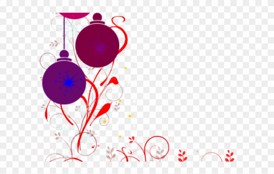 Christmas Ribbon Clipart Frame - Transparent Christmas Border Clipart - Png Download