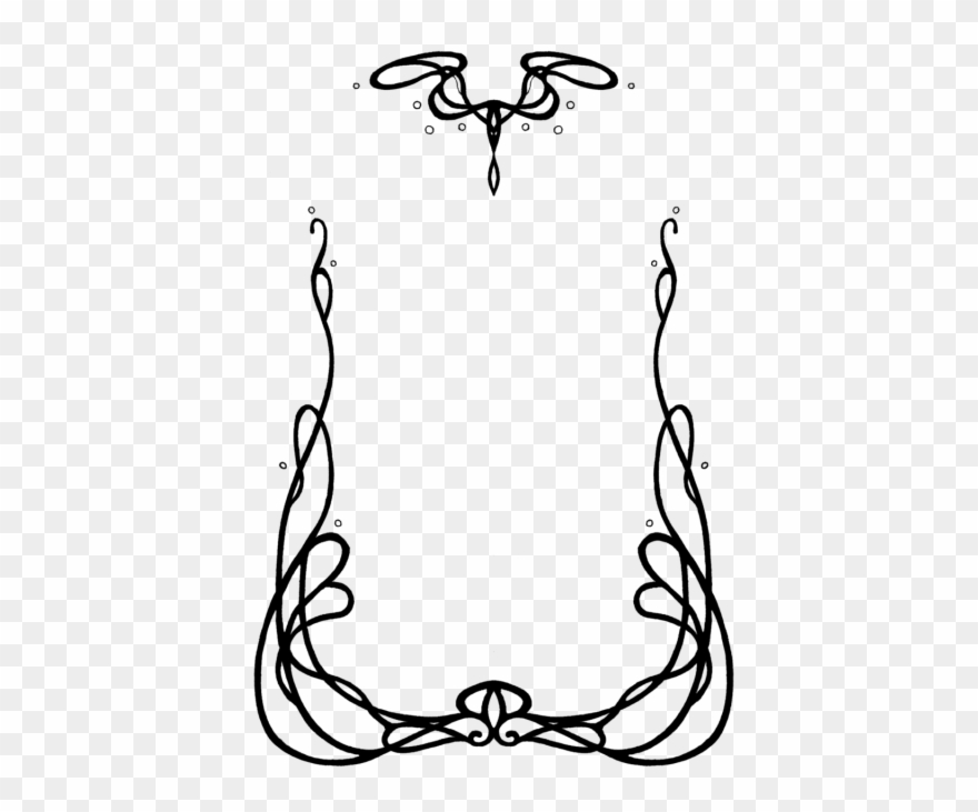 Free Png Art Nouveau Frame Png Image With Transparent - Art Nouveau Border Designs Clipart