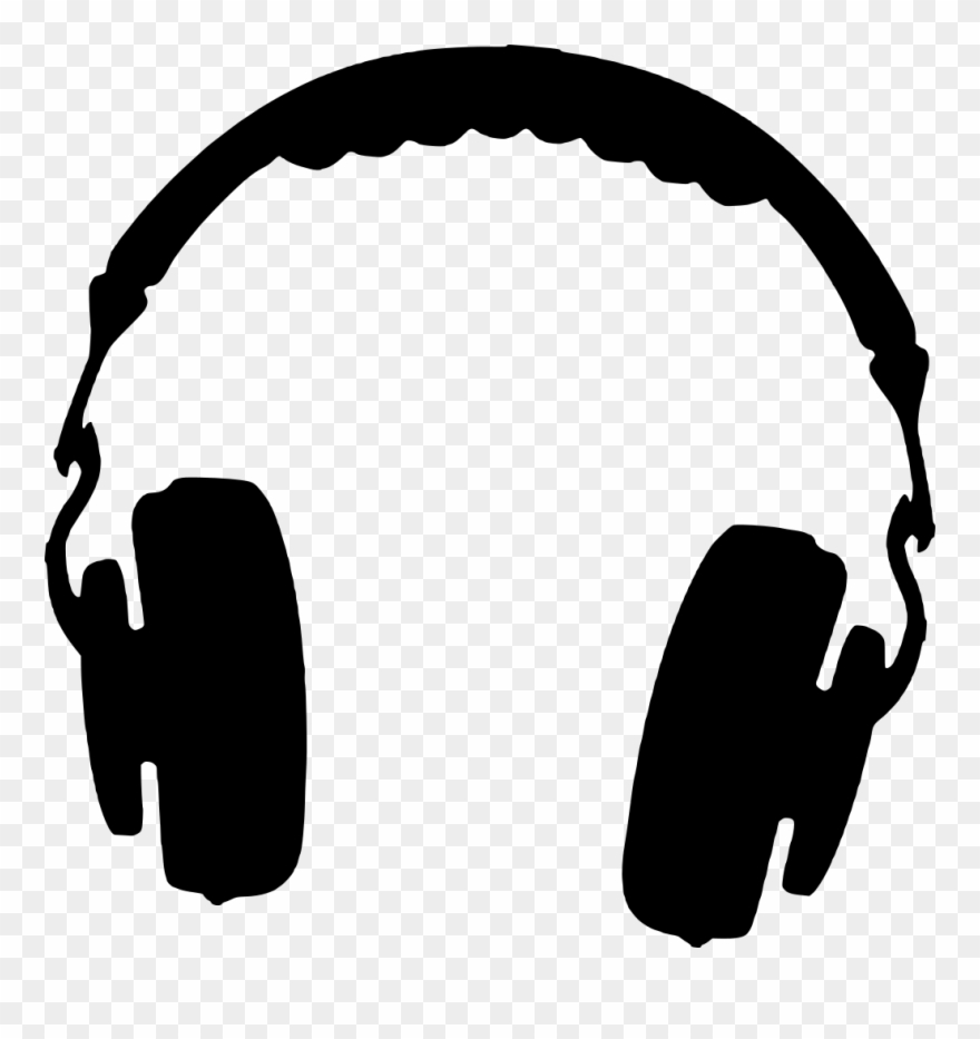 Download Png - Headphones Silhouette Png Clipart