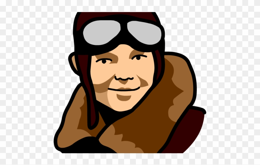Amelia Cliparts - Amelia Earhart Easy Drawing - Png Download